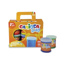 Carioca Bebek Parmak Boyası 6 Lı 6X80 Ml Süper Yıkanabilir 2 Yaş
