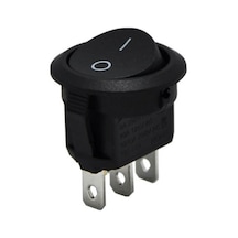 Yuvarlak Işıksız On-on Anahtar 3 Pinli Yuvarlak Işıksız Yaylı Switch 5 Adet