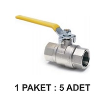 Doğalgaz Vanası Küresel 3/4 Paket 5 Li