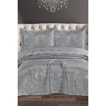 Royal Şönil Çift Kişilik Yatak Örtüsü 240x260 Cm Gri Gri