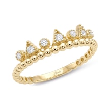 Majesty Crown Altın Yüzük Açık Sarı