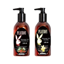 Playboy Massage Oil Strawberry And Vanilla Fragrances 120 Ml Çilek Ve Vanilya Kokulu Vücut Masaj Ya