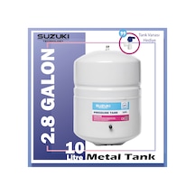 Tüm Su Arıtma Cihazlarına Uyumlu 2,8 Galon (10 Lt) Metal Tank