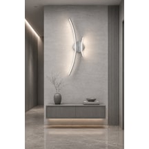 Yumi Modern Led Duvar Apliği Günışığı Gri