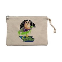Buz Lıghtyear Krem Clutch Astarlı Cüzdan / El Çantası Krem