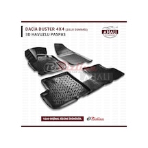 Rizline Dacia Duster 2018 Sonrası 4X4 3D Havuzlu Paspas+Araç Koku