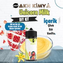 Unicorn Milk Cutwood Dıy Kit Çilek Süt Vanilya Gıda Aroması %20 Oranda Aroma İçerir Hazır Değildir 100 Ml