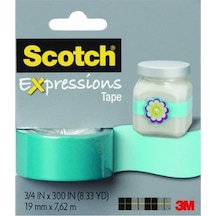 3m Scotch Turkuaz Mavi Renkli Dekoratif Bant 19mmx7,62m 1 Adet