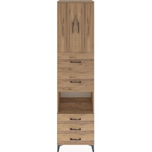 Hyperion Dolap 3 Raflı 5 Çekmeceli 2 Kapaklı 60x44x243 Çam-çam Atlas Çam