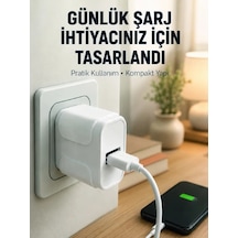 Akıllı Güvenlik Korumalı Usb Şarj Başlığı 12w Güç Çıkışı Beyaz