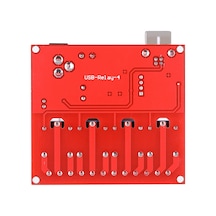 Kosona 4 Yollu 24v Usb Kontrollü Röle Modülü - Stabil Bağlantı, Çift Güç Girişi, Askeri Seviye Pcb