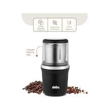 Krom Kenar Kahve - Baharat Öğütücü Çelik Bıçak - Ö.haznesi 100gr 200w Bas Çalıştır Kapak Mika Pls Scm-2997 Renkli