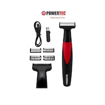 Powertec Tr-655 Vücut Tıraş Makinesi Body Groom Çift Bıçak - Sıfıra Yakın Kesim 120 Dak