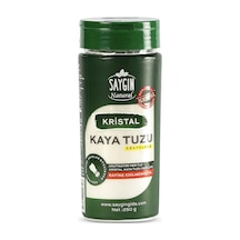 Saygın Tuz Rafine Edilmemiş Doğal Kristal Kaya Tuzu Sofra Tuzu İnce Taneli Tuzluklu 250 G