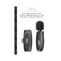 Özel Üretim Telefon Video Mikrofon Mkf08b Kablosuz Yaka Mikrofonu Lightning Bağlantılı Diğer