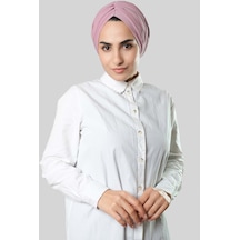 Hürrem Bone Pudra Drapeli Salaş Tesettür Bone Sandy Büzgülü 2315 06 Pudra