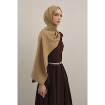 Armine Lyocell Naia Kare Monogram Şal 6 70 Camel