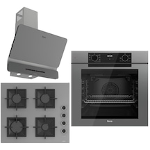 Ferre Fryart QEP63CPR - SC208-FA D082-SA Ankastre Set Gri