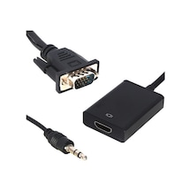 VGA ERKEK TO HDMI DİŞİ DÖNÜŞTÜRÜCÜ KABLO