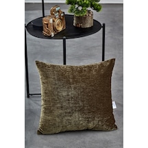 Komfort Home Düz Koyu Yeşil İç Dolgulu Kırlent 45x45cm / 1 Adet Karışık/Çok Renkli