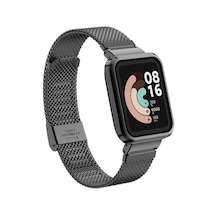 Xiaomi Redmi Watch Mi Watch Lite Uyumlu Krd-59 Metal Nvth Kordon-siyah
