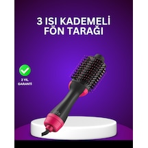 Saç Düzleştiricisi Negatif İyon Teknolojili Saç Kurutma Ve Şekillendirme Fırçası