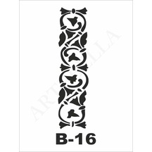 B-16 Artebella Stencil 10X20 Cm