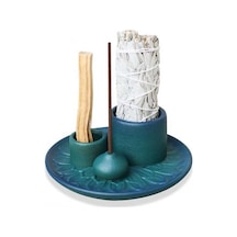 : Ulzyvf Seramik Tütsülük Tasarımı, Reedark Mavi, El İşçiliği 4'ü 1 Arada