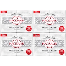 Hacı Şakir Hamam Keyfi Nostalji Geleneksel Beyaz Sabun 4'lü 4 x 200 G