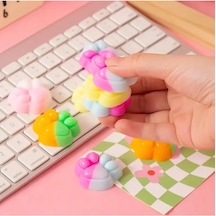 4 Adet Minik Kedi Patisi Pufi Taba Squishy Stres Oyuncağı Pati Sukuşi