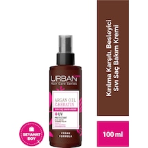 Argan Yağı & Keratin Kolay Kırılan Yıpranmış Saçlara Özel Sıvı Saç Kremi Ve Fön Suyu 100 Ml -vegan-