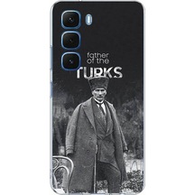 Infinix Hot 60 - Hot 60i Uyumlu Atatürk'ün Mirası Baskılı Silikon Kılıf Renkli