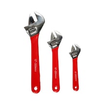 3 Lü Kurbağacık Anahtar Seti 8" 10" 12" Ayarlı İngiliz Anahtarı N11.12024
