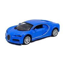 Oyuncak Metal Bugatti Mavi Çek Bırak 12 Cm