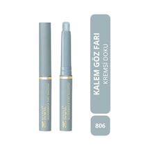 Long Lasting Suya Dayanıklı Eyeshadow Stick Göz Farı - 806 Buz Mavisi - Kalıcı, Kremsi Kalem Far Mavi