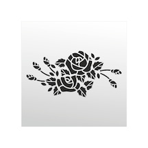Folyo Sticker Gül 130cm Uzunluk Siyah