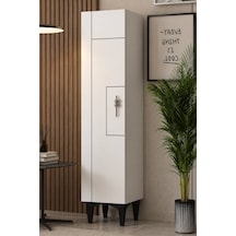 Dhdxçad1b Mina 1 Kapaklı Mutfak Dolabı Banyo Dolabı Çok Amaçlı Dolap Beyaz