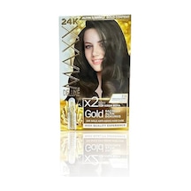 Maxx Deluxe Serisi 24k Altın Parçacıklı Serum İle 1 Kutu 2 X 50 Ml Ve Geliştiriciler Saç Boyası Yoğun Küllü Kumral 7.11