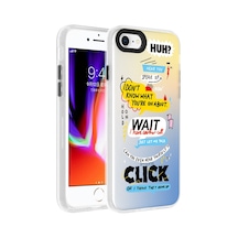 Kilifone - Apple Uyumlu iPhone 7 - Kılıf Koruyucu Sert Desenli Dragon Kapak - Kelimeler