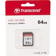 Transcend SDXC 300S UHS-1 U3 (64GB, TS64GSDC300S)