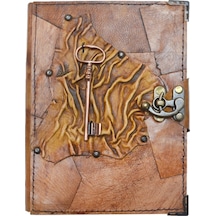 Deri Defter - Aksesuarlı - L