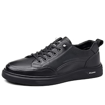 Sımıcg Yeni Deri Erkek Casual Ayakkabı-siyah