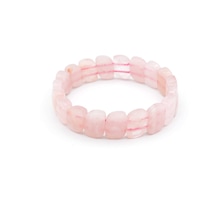 Murty99Doğaltaş Hakiki Doğal Pembe Kuvars Bileklik 001 N11.46288 Pembe