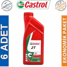 Castrol 2t 1 L 2 Zamanlı Mineral Bazlı Motosiklet Yağı 6 Adet N11.3588