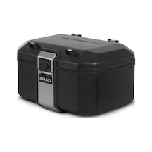 Tr55 Black Motosiklet Arka Çanta 55 Litre Kapasiteli Top Case Motor Çanta Alüminyum Siyah