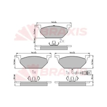 Vw Jetta 3 On Fren Balatasi 2.0 Tdi 2006-2010 Braxıs Aa0627
