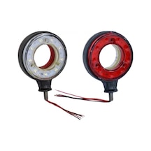 Ahmet Otomotiv Ayna Altı Küpe Kırmızı-beyaz 12v-24v Ortası Açık