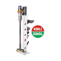Dyson V15 - V12 - V11 - V1 Uyumlu Dikey Süpürge Standı Beyaz Renk