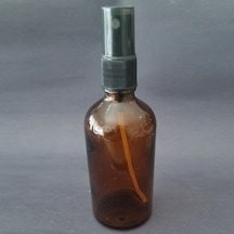 100ml Kahverengi Spreyli Şişe, 12 Adet, Ecza Şişesi, Boş Cam Şişe