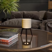 Modern Masa Lambası İskandinav Tasarım Renk Geçişli Yatak Odası & Ofis İçin Dekoratif Aydınlatma E14 Duylu Minimalist Lamba .